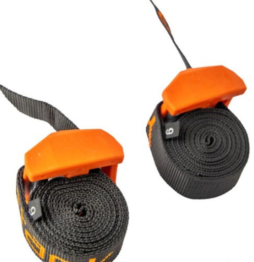 YakAttack Cam Straps 6'x 1"Rubber Buckle Cover 2 Pack Black/Orange
