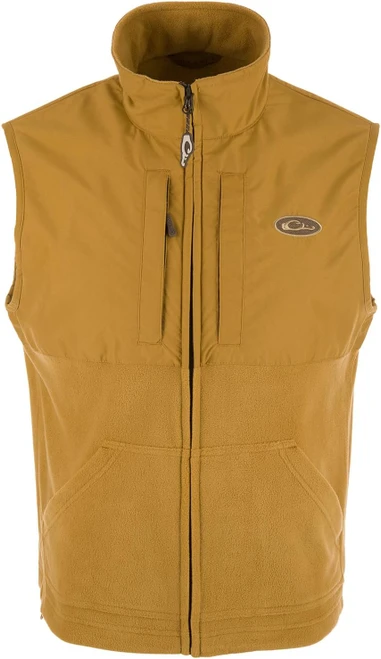 Drake Waterfowl Men MST Eqwader Vest Fleeced Lined - Field Khaki X-Large