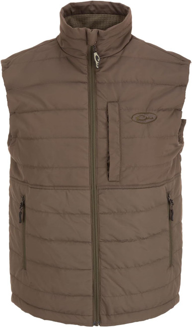Drake Waterfowl Men's MST Synthetic Down Pack Hunting Vest - Mud Brown 2XL