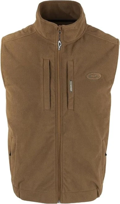 Drake Waterfowl Windproof Fleece Layering Vest - Tobacco X-Large