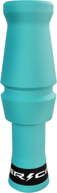 Power Calls Teal Duck Call Single Reed W/ SS Toneboard Realistic Sound Blue