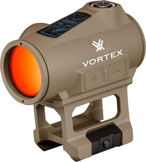Vortex Crossfire II Solar Red Dot Sight 2 MOA w/ Auto-Shutoff Tan