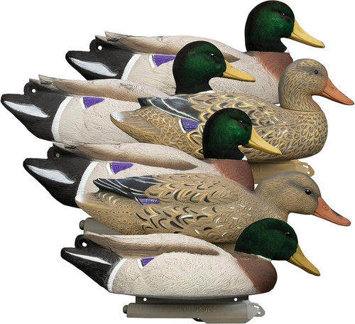 Higdon Outdoors Battleship Mallard Duck Decoys w/ Bag  Variety 6pk USED