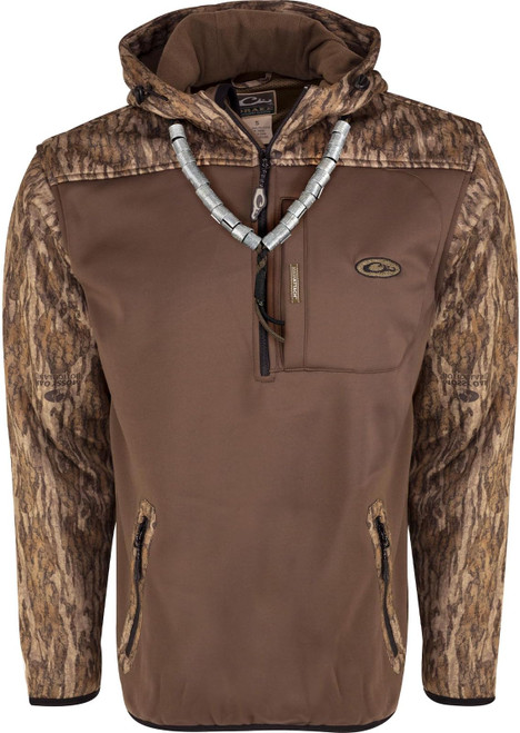 Drake Waterfowl Men's Endurance Hoodie Mossy Oak Bottomland X Large