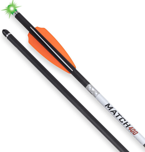 Wicked Ridge Match 400 Alpha-Blaze Lighted 20” Carbon Crossbow Arrows 3Pk