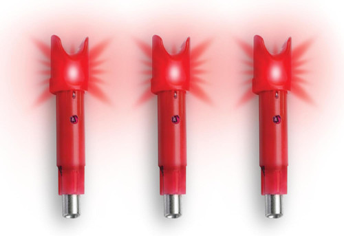 TenPoint Alpha-Blaze HPX LED Lighted Crossbow Nock - Red - 3 Pack