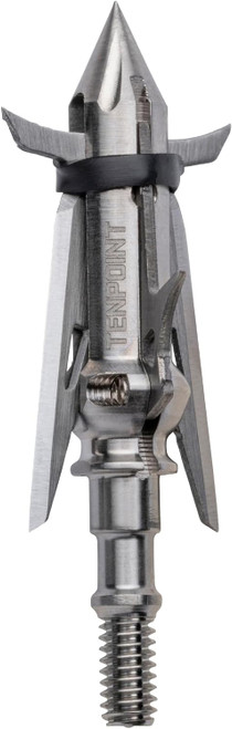 TenPoint Nemesis Titanium Broadhead - 3Pk - Four-Blade, Expandable Design