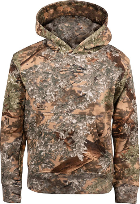 King's Camo Kids Classic Camo Pullover Hoodie, Desert Shadow X-Large