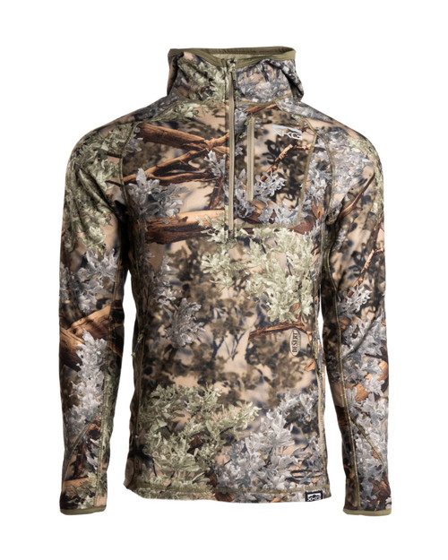 King's Camo XKG Convert 1/2 Zip Hoodie W/ Face Mask - Desert Shadow Medium