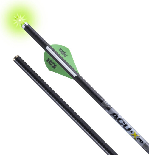 TenPoint ACU-X 20" Carbon Arrow Snap-On Lighted Nock 440gr Spine 001" 3PK