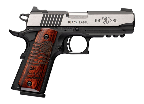 Browning 051125492 1911 Black Label Medallion Pro 250 380 ACP 3.63" BBL 8+1