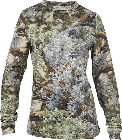 King's Camo Women's Standard Hunter Long Sleeve Shirt - Desert Shadow L