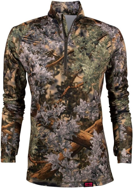 King's Camo Women's XKG Elevation 1/4 Zip Tee Long Sleeve Desert Shadow 2XL