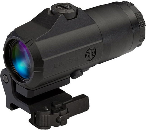 Sig Sauer JULIET4 4X24MM Magnifier PowerCam QR Mount W/ Spacers Black USED