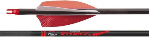 Victory Archery VForce .245" 400 Arrow Fletched 6Pk Sport .006 GPI:8.2