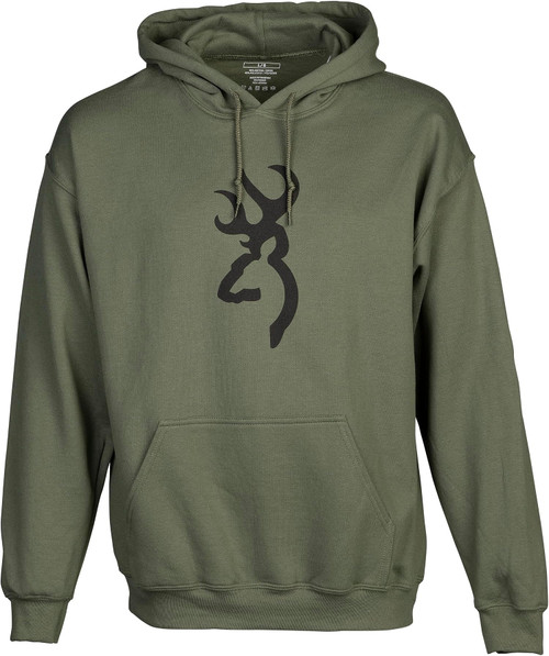 Browning Men's Buckmark Hoodie Pullover Hooded Sweatshirt XXX-Large Green