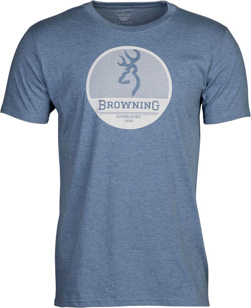 Browning Men's Circuit Logo Graphic T-Shirt Blue/White Large