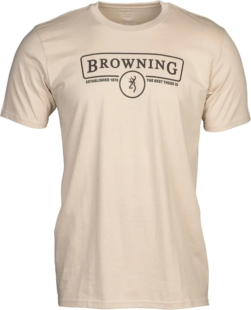 Browning Men's Contour Graphic Logo T-Shirt Tan/Brown 2X-Large