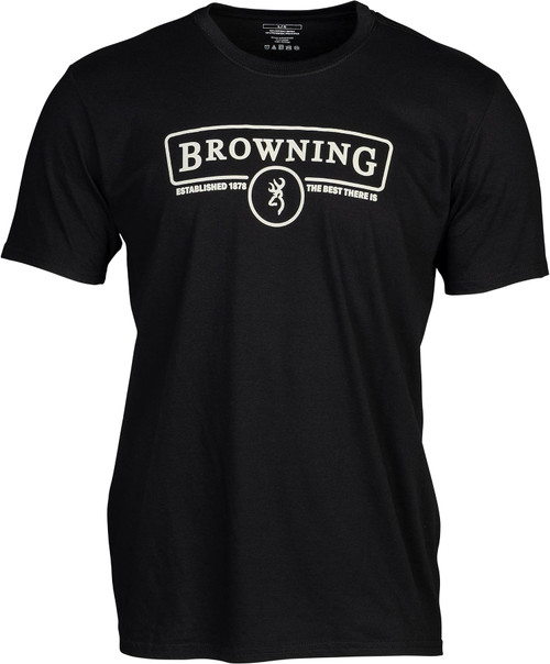 Browning Men's Contour Graphic Logo T-Shirt Black/White 2X-Large