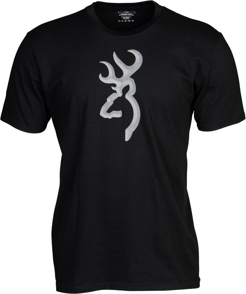 Browning Men's HT Buckmark Logo T-Shirt Cotton Blend Black Medium