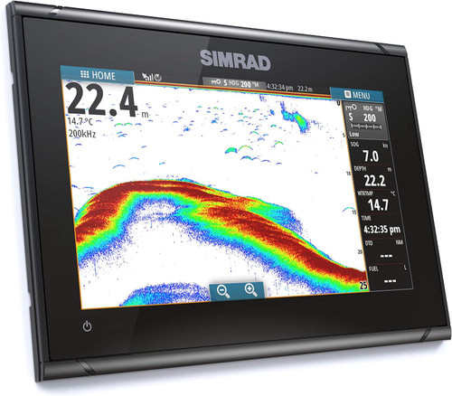 Simrad GO9 XSE W/ C-MAP Discover Chart Card W/O Transducer 9inch Screen