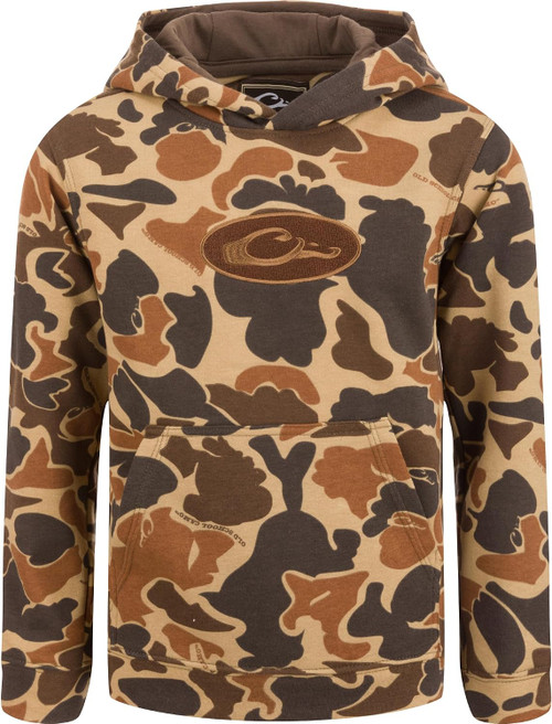 Drake Youth Three End Hoodie & Kangaroo Pocket - Old School X-Large