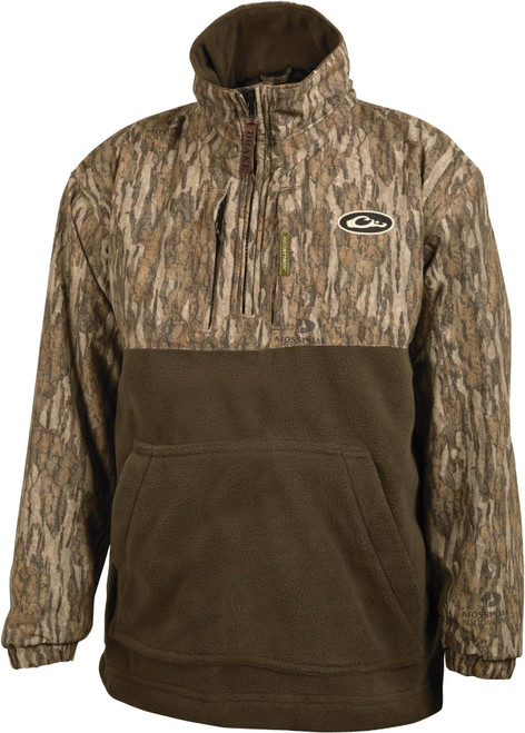 Drake Unisex Youth's MST Eqwader 1/4 Zip Outdoor Jacket Bottomland Sz 12