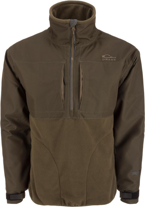 Drake Men MST CommandXT Eqwader 1/2 Zip Jacket w/DWR Finish Green Timber M