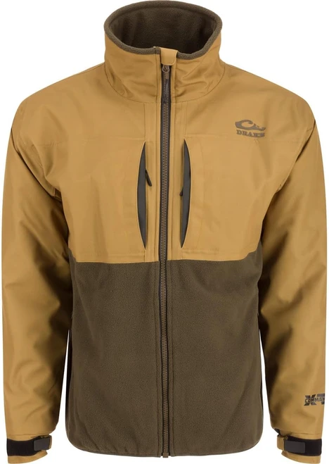 Drake Men MST CommandXT Eqwader Full Zip Jacket w/DWR Finish Field Khaki M