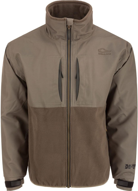 Drake Men MST CommandXT Eqwader Full Zip Jacket w/DWR Finish Mud Brown 2XL
