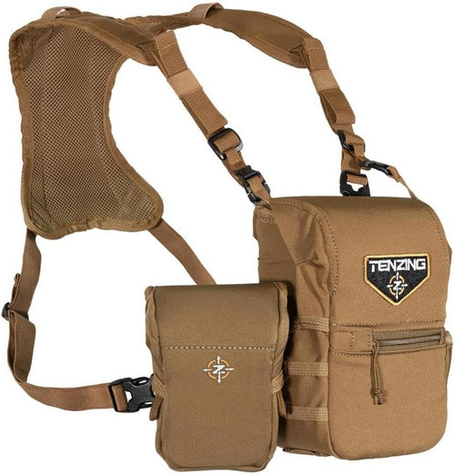 Tenzing Binocular Harness Enclosed Magnetic Closure Buckskin Tan Medium