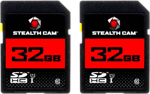Stealth Cam 32GB SDHC Memory Card Optimized For Most Digital Cameras 2Pk