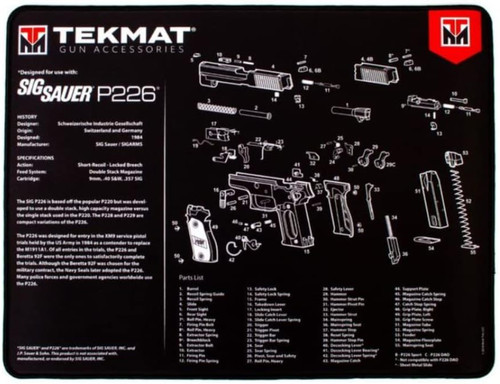 TekMat Ultra Handgun Cleaning Mat 20"x15" Extra Thick .25" Sig Sauer 226