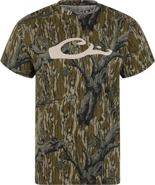 Drake Waterfowl Graphic Logo Cotton Blend T-Shirt Original Treestand M