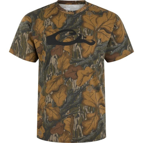Drake Waterfowl Graphic Logo Cotton Blend T-Shirt MO Fall Foliage X-Large