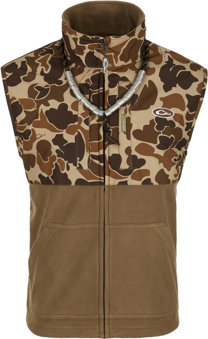 Drake Waterfowl Men MST Eqwader Vest Fleeced Lined - Old School 3XL
