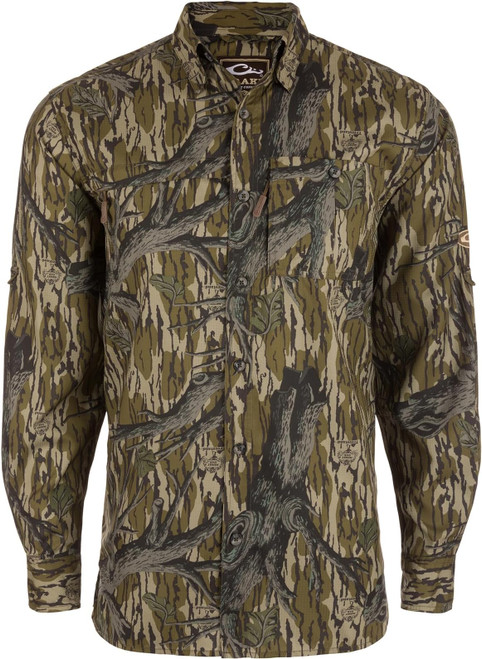 Drake Performance 8-Shot Flyweight Long-Sleeve Shirt MO TreeStand Medium