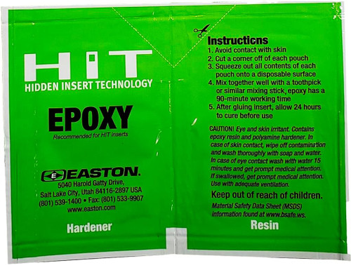 Easton HIT (Hidden Insert Technology) Epoxy Adhesive Pouch 3Pk - 501295