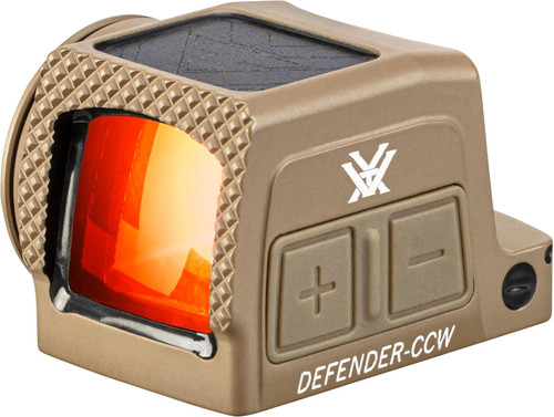 Vortex Defender-CCW Enclosed Solar Micro Red Dot Sight Multi-Reticle Tan