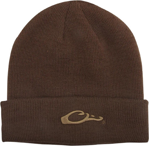 Drake Waterfowl LST Rib-Knit Stocking Cap One Size Fits Most  Brown