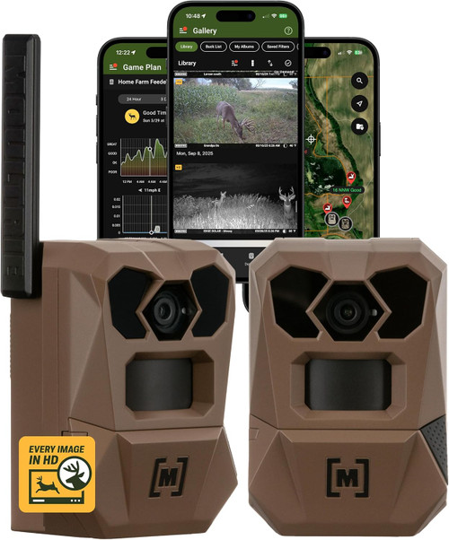 Moultrie Edge 4 Wireless Cellular Trail Camera 40MP, 0.4s Trigger 2Pk Brn
