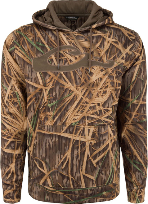 Drake Performance 8-Shot Hunting Hoodie W/ Kangaroo Pocket Shadowgrass M