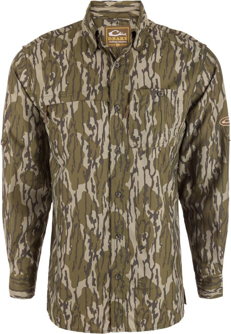 Drake Performance 8-Shot Flyweight Long-Sleeve Shirt OG Bottomland Large
