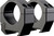 Vortex Precision Matched 1" Rifle Scope Rings Low Height Black