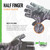 Fish Monkey Gloves Half Finger Guide Glove, Grey Water, MD