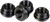 Strike Industries 1911 Slimline Grip Screw Bushings, Blue Finish