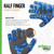 Fish Monkey Gloves Half Finger Guide Glove, Blue Water, Large
