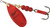 Mepps Aglia Plain Treble Fishing Lure, Red Platinum, 1/8th Oz - B1 RP