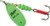 Mepps Aglia Plain Treble Fishing Lure, Hot Green 1/2 Oz - B5 HGR