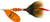 Mepps Aglia Distressed Treble Fishing Lure Orange/Brown 1/2 Oz B5ST OP-BR